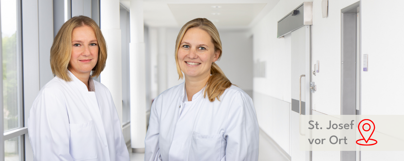 Die Oberärztinnen Ulrike Markert und Dr. Nadine Rix-Markus