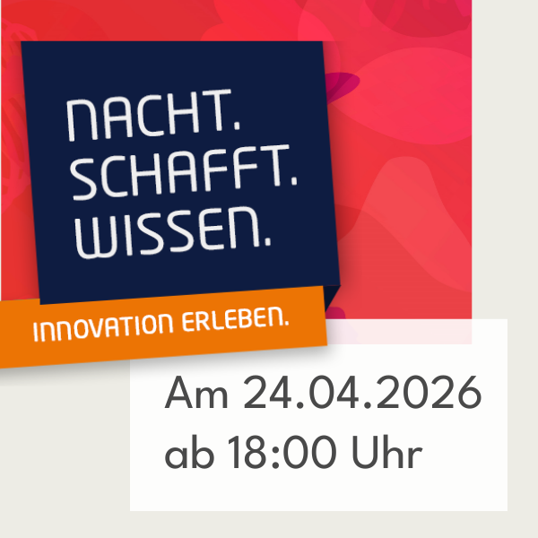 Einladung zu Nacht schafft Wissen - Plakat